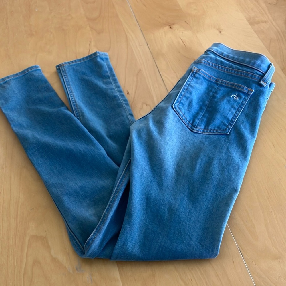 rag & bone Women’s Skinny Jeans in Medium Blue Wash